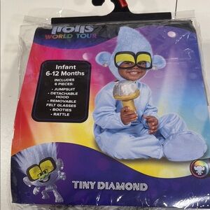Infant Tiny Diamond Trolls World Tour Costume with Accessories